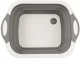 Collapsible Silicone Bowl with Plug and Cutting Board 2-in-1
