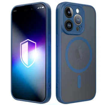 3Mk Protection Misty MagCase for iPhone 15 Pro Max, Blue