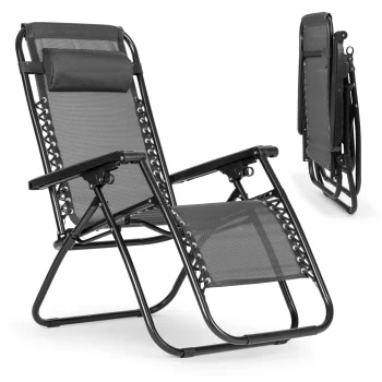 MultiGarden Zero Gravity Garden and Beach Lounger, Grey