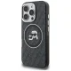 Karl Lagerfeld IML Glitter Karl & Choupette MagSafe Case for iPhone 16 Pro Max, Black