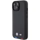 Apple iPhone 15 6,1\" BMW Leather Stamp Tricolor Case Cover (BMHCP15S22PTDK), Black