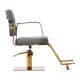 Gabbiano Porto Hairdressing Chair with Gold Base Grey