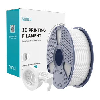 Sunlu PETG High-Speed Matte 3D Printer Filament, White (PETG H-S M W)