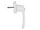 Window Handle with Key Lock for Windows and Balcony Doors, White