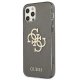 Guess iPhone 12 Pro Max Case Glitter 4G Big Logo Black