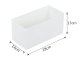 Underwear Drawer Organizer for Bras, Socks, and Lingerie, White