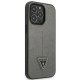 Guess Saffiano Triangle Logo Case for iPhone 13 Pro / 13, Silver
