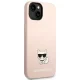 Karl Lagerfeld Silicone Choupette Body Case for iPhone 14 Plus, Pink