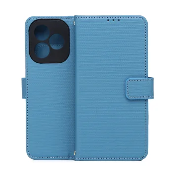 Smart Triangle Wallet Case for Honor 400 Lite, Blue