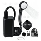 Portable Camping Shower Carruzzo Rechargeable Battery Pump for Outdoor Hiking Travel