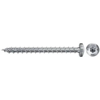 Fischer PowerFast II 4.0x40 mm Pan Head TX Full Thread Screws, 200 pcs