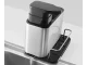 Kitchen Sink Organizer with Soap Dispenser and Sponge Holder, 340ml, Silver/Black