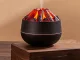 Ultrasonic Air Humidifier with LED Campfire Effect, USB, 300ml, Dark Brown