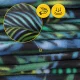 Insulated Waterproof Picnic Blanket 200x200 cm 4FIZJO, green palm leaves