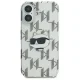 Apple iPhone 16 6.1\'\' Karl Lagerfeld IML Choupette Head Electroplated Cover Case, Clear