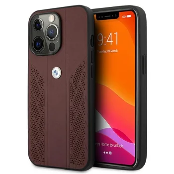 BMW iPhone 13 / 13 Pro Case Curve Perforate, Red