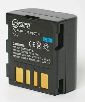 Extra Digital Battery for JVC BN-VF707U (750 mAh)