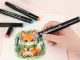 Touch Dual Tip Alcohol Art Markers Set 24 Pcs with Carrying Case