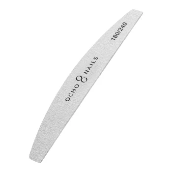 Ocho Nails Slim Half-Moon Nail Files 180/240 10 Pcs