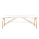 Folding massage table WOOD COMFORT 2 sections, white