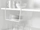 Under Shelf Hanging Metal Basket Organizer, White