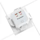 Wozinsky WKZ-4B Power Cube 4x AC 2x USB-A 2x USB-C PD 20W 4000W White