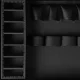 Aluminum Hairdresser and Barber Case, Black and White