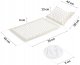 NEO Sport NS-902 Acupressure Acupuncture Massage Mat Set with Pillow, 70x44cm, Grey-White