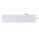 Maclean MCE392 W Power Strip, 4 Outlets, 3x USB, 2500W, 1.5m, White