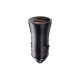 Car Charger Baseus Golden Contactor Max 2xUSB-A 60W Fast Charging - Dark Gray