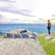 Choetech Foldable Travel Solar Panel Charger 14W USB 5V / 2.4A, Gray