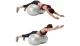 Exercise Fitness Gym Pilates Yoga Peanut Ball - Silver, 50 cm