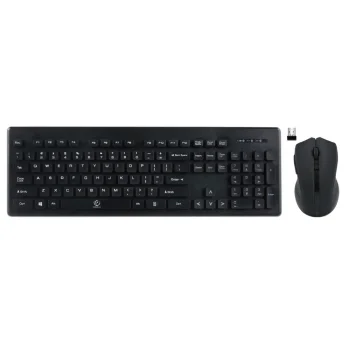 Rebeltec MILLENIUM Wireless Keyboard and Mouse Set, Black