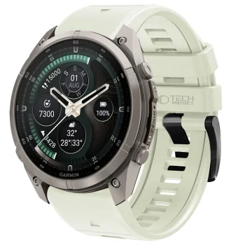 Tech-Protect silicone strap for Garmin Fenix 5/6/6 Pro/7/8/8 Pro/E/9/9 Pro (47 mm), grey