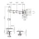 Single Monitor Desk Mount 17\"-32\" 9kg VESA Black