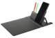 Mouse Pad with Wireless Charger and Organizer, Black