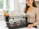 Two-Tier Dish Drying Rack with Drip Tray, Black