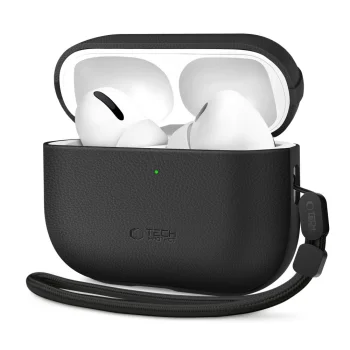 Apsauginis dėklas Tech-Protect NaturalFit skirtas AirPods Pro 3, juodas