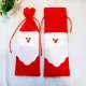 Christmas Santa Claus Wine Bottle Cover DA306C, Red