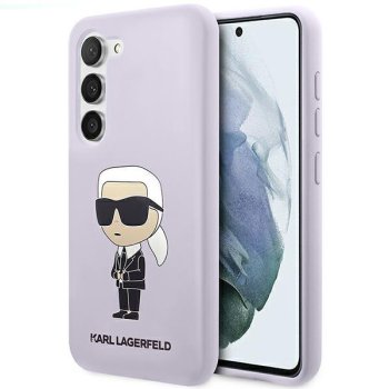 Karl Lagerfeld Samsung Galaxy S23+ Case Silicone Ikonik, Purple