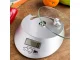 Electronic Kitchen Scale with Glass Platform and Clock, 5kg / 1g