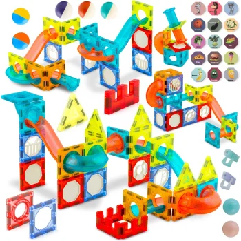 Ricokids RK-763 Magnetic Building Blocks with Illumination, 110 pcs