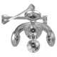 Wall-Mounted Hair Processor Gabbiano GD-505W, Silver