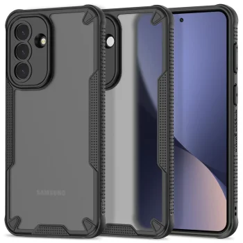 Tech-Protect Rugged Shield Case for Samsung Galaxy A37 5G - Translucent Black