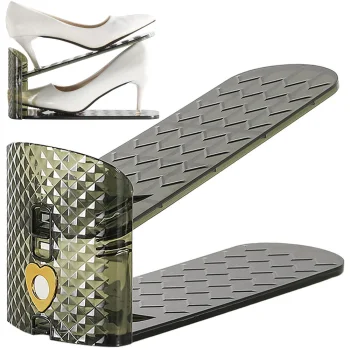 Adjustable Shoe Organizer, Transparent