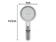 Handheld Magnifying Glass with LED Light 5x, USB Rechargeable, White