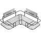 Corner Shower Shelf AG980, Black