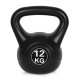 Kettlebell 12 kg ModernHome – treniņiem mājās un zālē, melns
