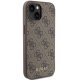 Apple iPhone 15 6.1\'\' Guess 4G Metal Gold Logo Case Cover, Brown | Чехол Кейс Бампер Обложка...