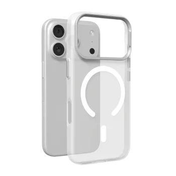 Puro Lightfeel Case for iPhone 17 Pro with MagSafe, Transparent/White